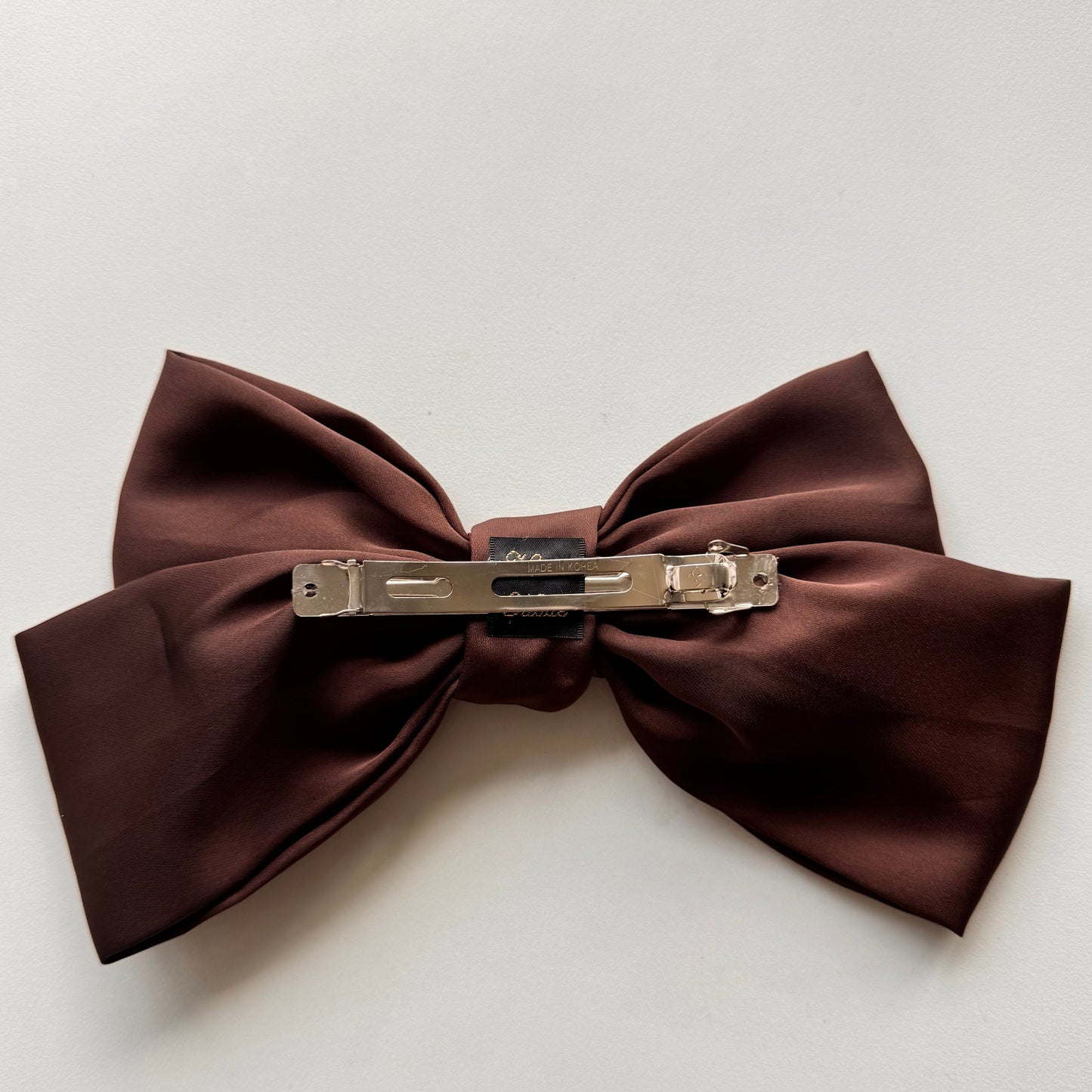 Mocha Seoul Satin Bow