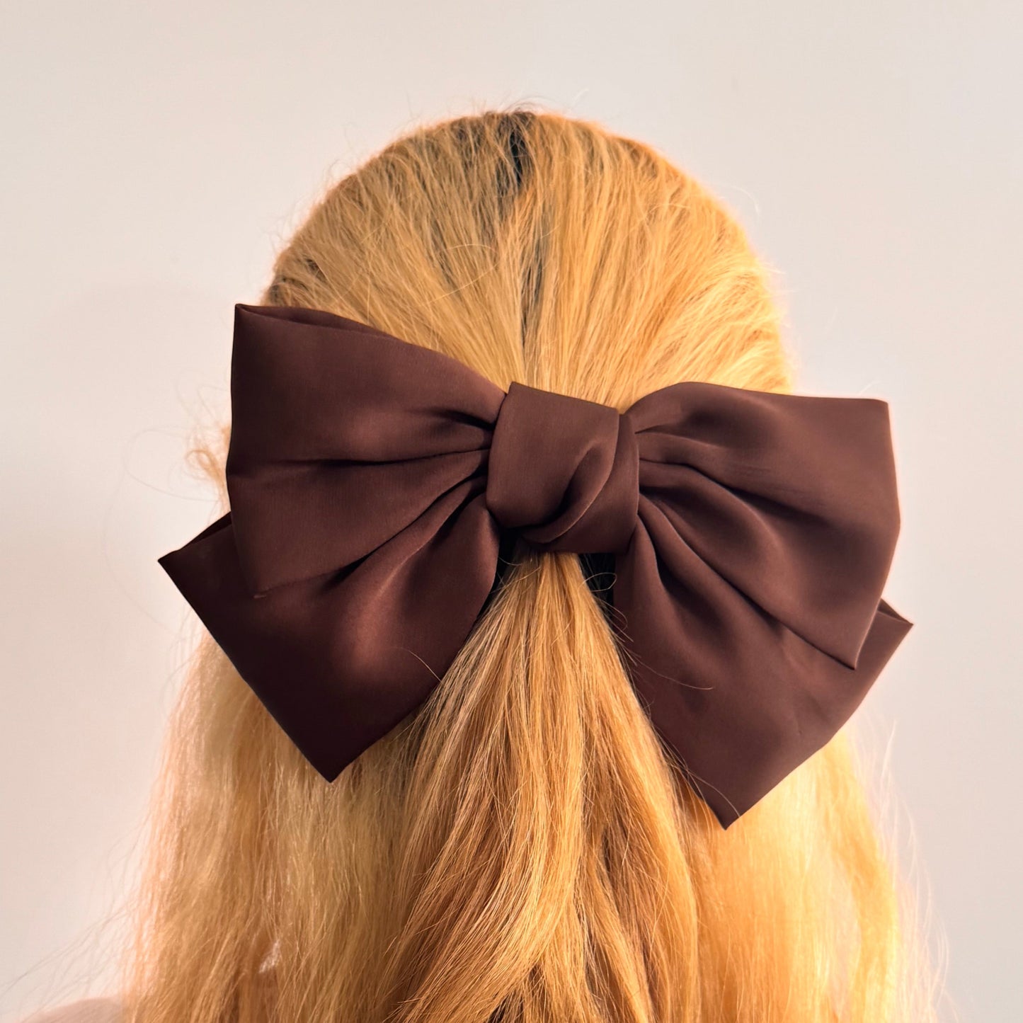 Mocha Seoul Satin Bow