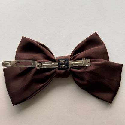Mocha Seoul Satin Bow